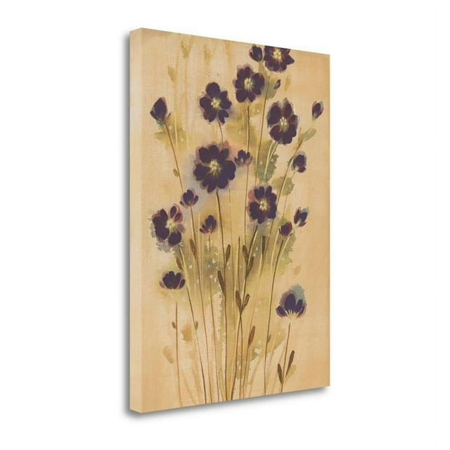 18 x 24 Aubergine Elegance by Maria- Wall Art Print on Canvas Fabric Multi-Color