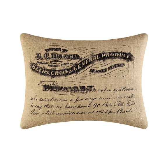 General Produce Burlap Printed Accent Pillow, 18" x 24"