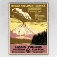 thumbnail image 1 of 18" x 24" Lassen Volcanic National Park Vintage Travel Poster Wall Art, 1 of 4