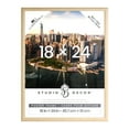 thumbnail image 1 of 18" x 24" Natural Poster Frame by Studio Decor - Includes Pre-attached Hanging Hardware - Horizontal or Vertical Display Frame for Posters - Photos and Art Prints - 1 Pack, 1 of 4