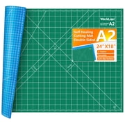 Self Healing Cutting Mat 18" x 24", A2, Double Sided, Large Gridded Rotary Cutting Mat for Sewing, Quilting, Fabric, Craft & Scrapbooking
