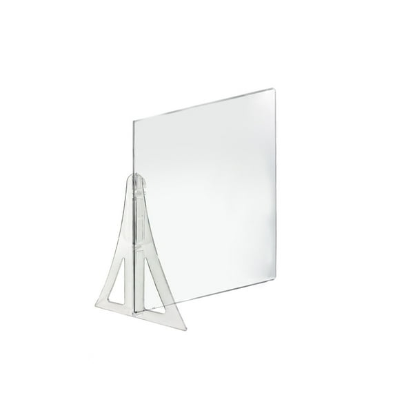 18" x 24" Single Leg Partition PLEXIGLASS Shield, 2-Pack