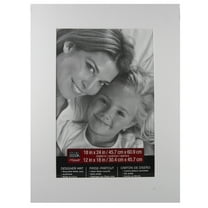 18" x 24" White Mat With 12" x 18" Opening By Studio Décor - Acid Free Mat Board for Pictures - Documents - Certificates - Artwork - and Prints - 1 Pack
