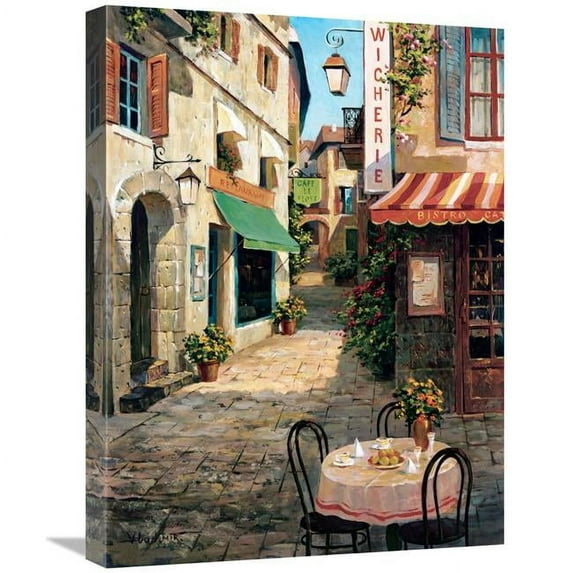 18 x 24 in. Cafe Le Flore Art Print - Vladimir