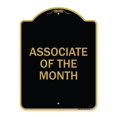 thumbnail image 1 of 18 x 24 in. Designer Series Sign - Associate of the Month, Black & Gold, 1 of 1