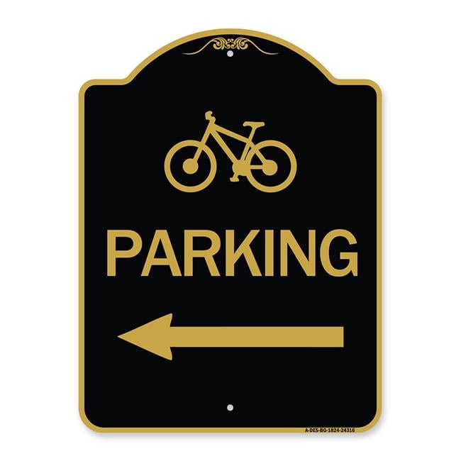bicycle parking アメリカサイン　18‘x12’ Bicycle Parking Only Please Secure Your Bike Properly Sign