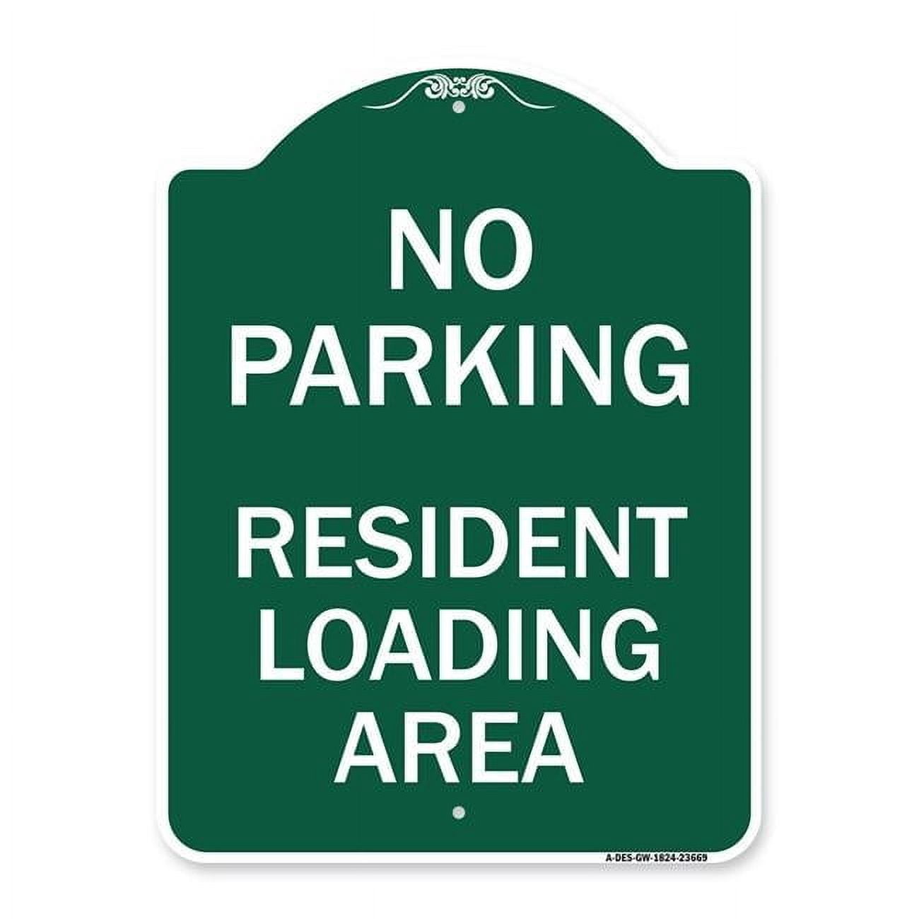 18 x 24 in. Designer Series Sign - No Parking Sign No Parking ...