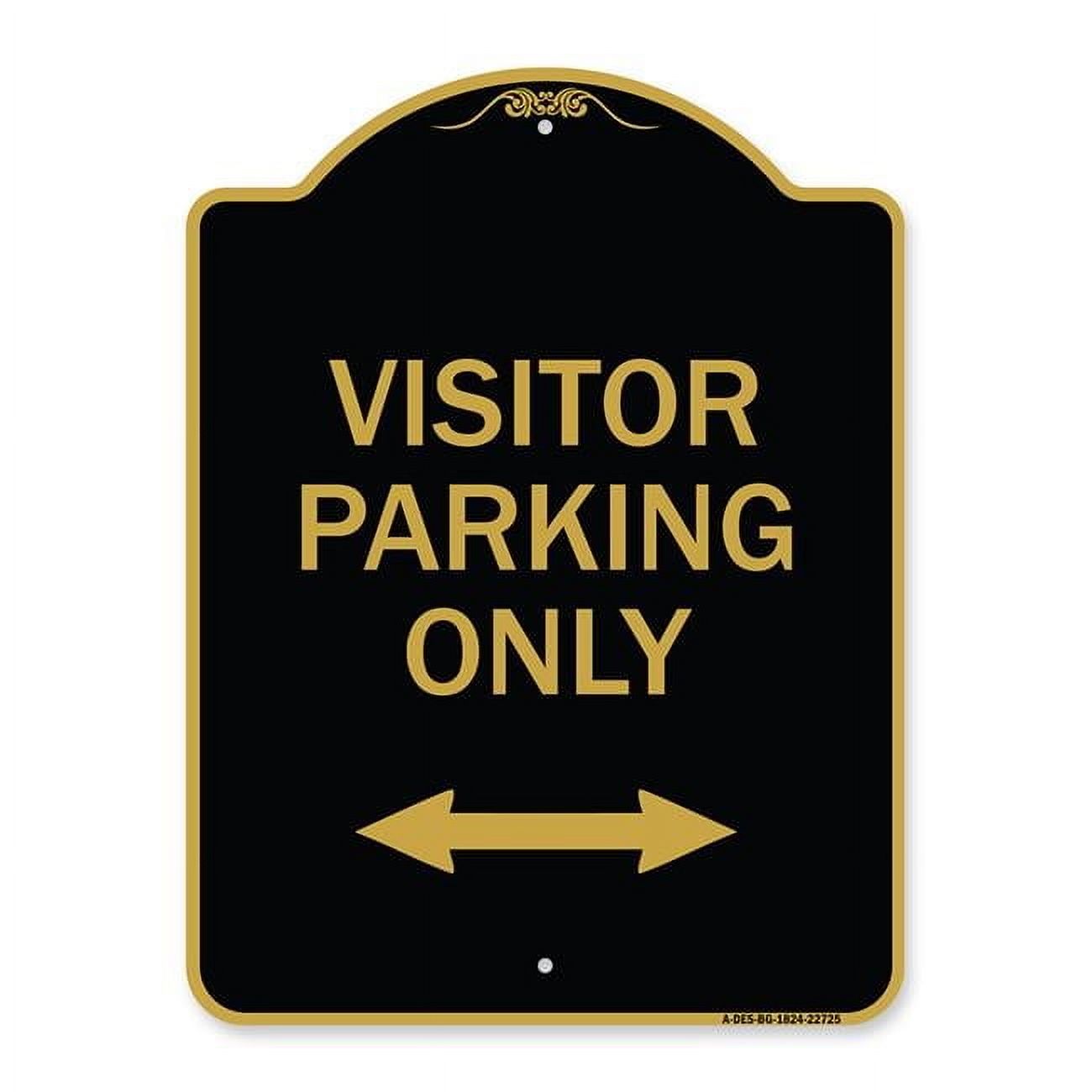 18 x 24 in. Designer Series Sign - Visitor Parking Sign Visitor Parking ...