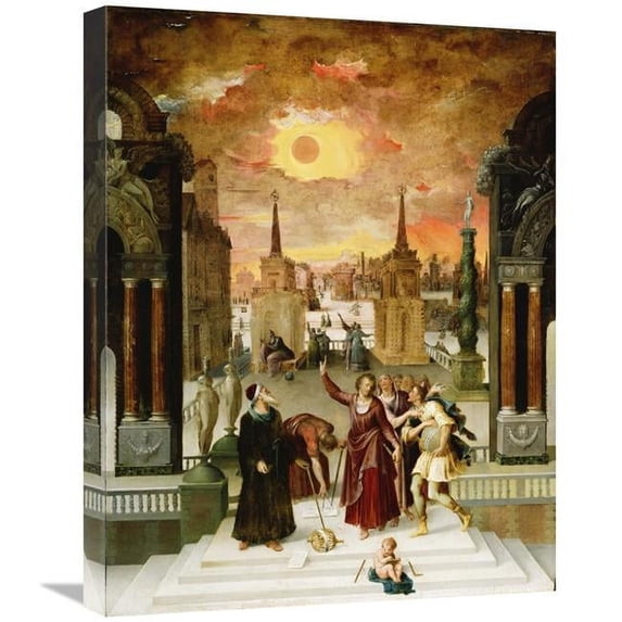 18 x 24 in. Dionysius the Areopagite Converting the Pagan Philosophers Art Print - Antoine Caron