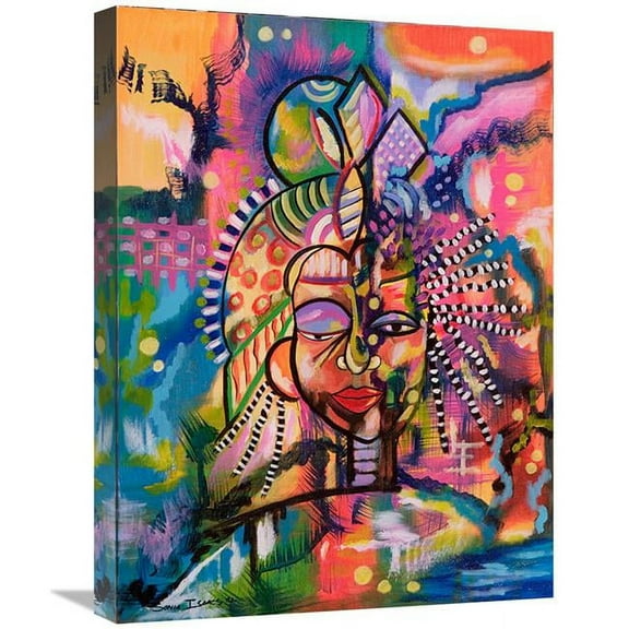 18 x 24 in. Exhausted African Rasta Art Print - Sonia Isaac