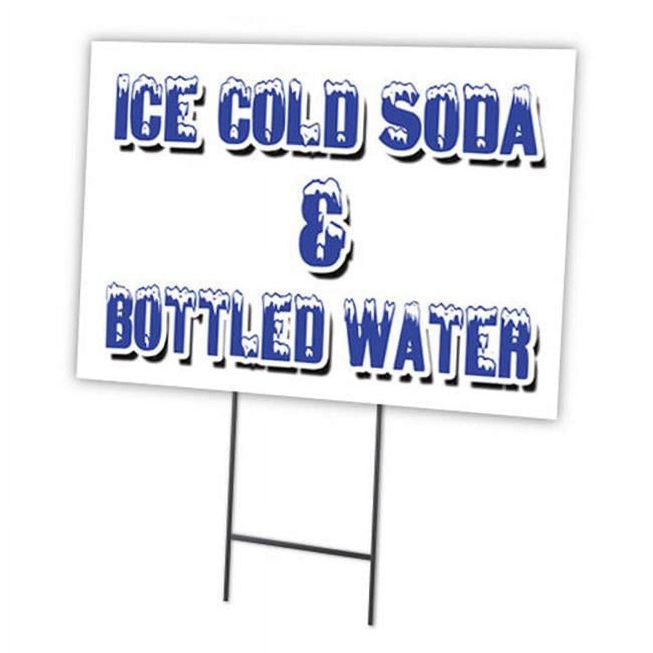 18 x 24 in. Ice Cold Soda & Bottled Water Yard Sign & Stake - Walmart.com