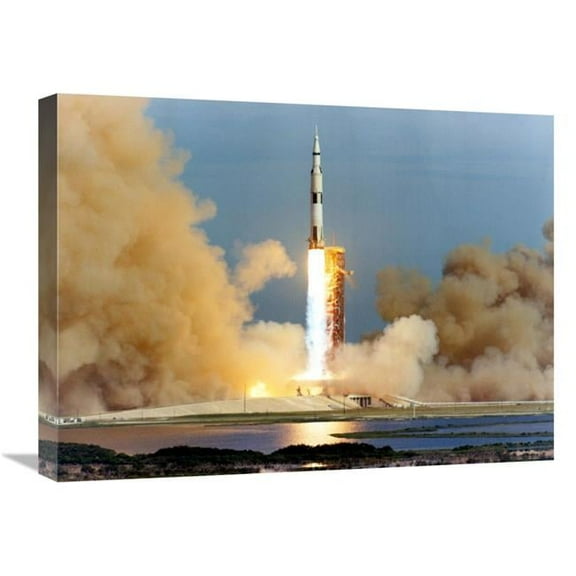18 x 24 in. Launch of the Apollo 15 Mission to the Moon, 1971 Art Print - NASA