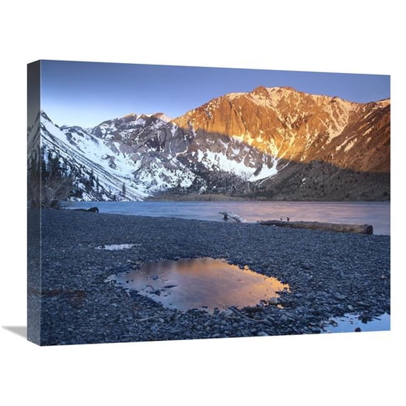 18 x 24 in. Laurel Mountain Dusted with Snow Overlooking Convict Lake, Sierra Nevada, California Art Print - Tim Fitzharris