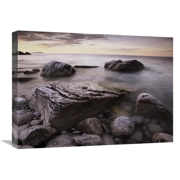 18 x 24 in. Log Dump Beach, Bruce Peninsula National Park, Ontario, Canada Art Print - Tim Fitzharris