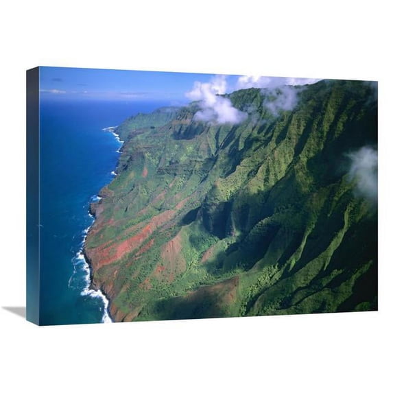 18 x 24 in. Rugged Cliffs Along Na Pali Coast State Park, Kauai, Hawaii Art Print - Tim Fitzharris
