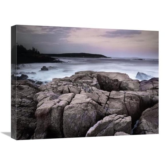 18 x 24 in. Sunset of the Atlantic Ocean Near Thunder Hole, Acadia National Park, Maine Art Print - Tim Fitzharris