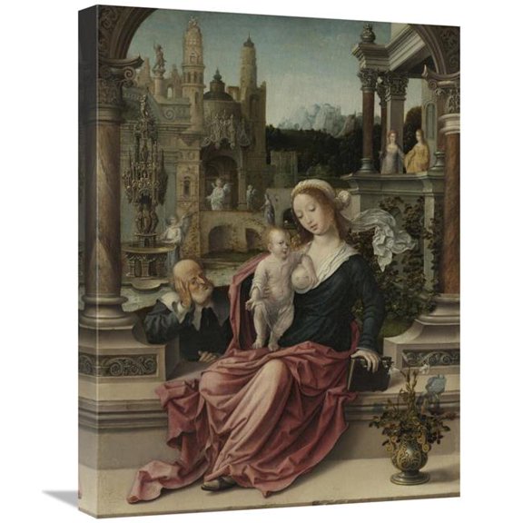 18 x 24 in. The Holy Family Art Print - Jan Gossaert - Mabuse