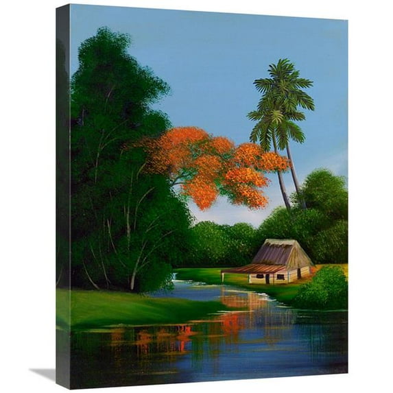 18 x 24 in. The Water Garden Art Print - Felix Aloarez
