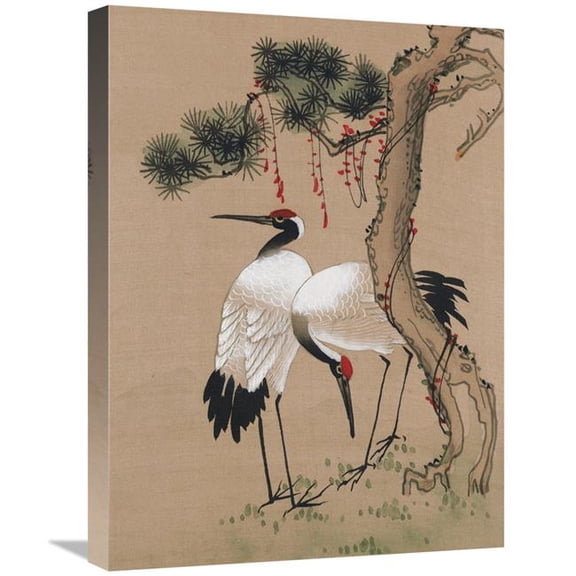 18 x 24 in. Two Cranes Art Print - Unknown