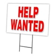 thumbnail image 1 of 18 x 24 in. Yard Sign & Stake - Help Wanted, 1 of 1