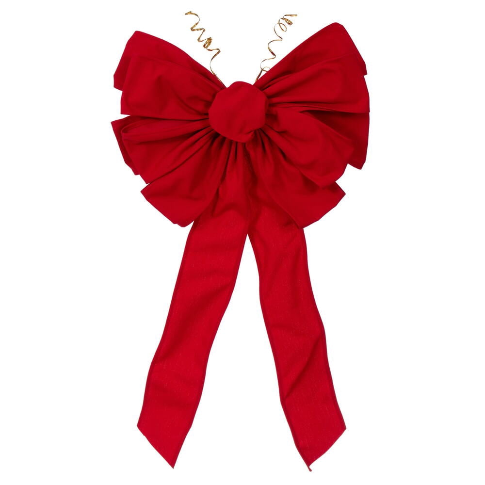 18"x 25.5" Red Canvas 11-Loop UV Bow 4"