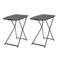 COSCO Personal Folding Activity Table, Multi-Purpose, Adjustable Height, Black, 2-Pack