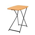 thumbnail image 1 of 18" x 26" Indoor Outdoor Adjustable Height Personal Folding Table, Orange, 2-pack, 1 of 1