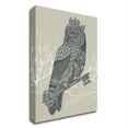 thumbnail image 1 of 18" x 26" Owl King by Rachel Caldwell - Wall Art Print on Canvas Fabric White, 1 of 3