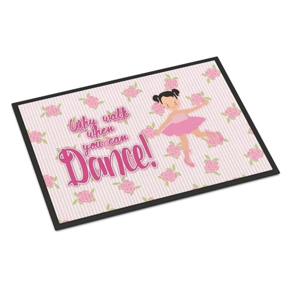 18 x 27 in. Ballet Pigtails Indoor or Outdoor Mat