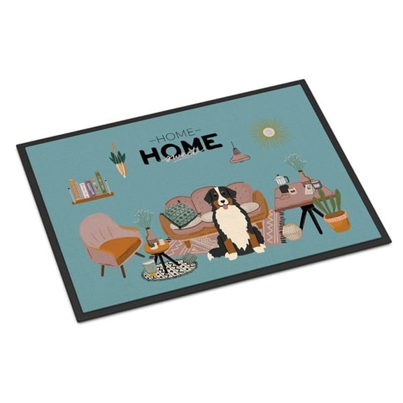 18 x 27 in. Bernese Mountain Dog Sweet Home Indoor or Outdoor Mat