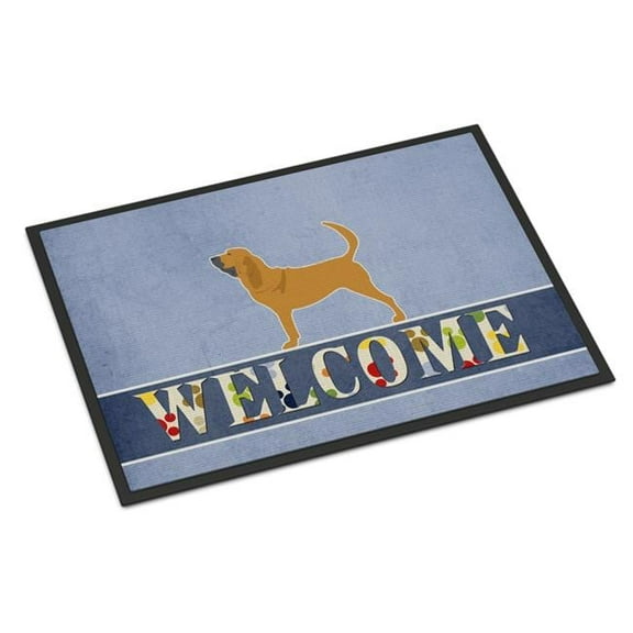 18 x 27 in. Bloodhound Welcome Indoor or Outdoor Mat