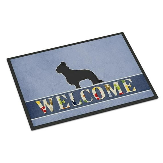 18 x 27 in. Briard Welcome Indoor or Outdoor Mat