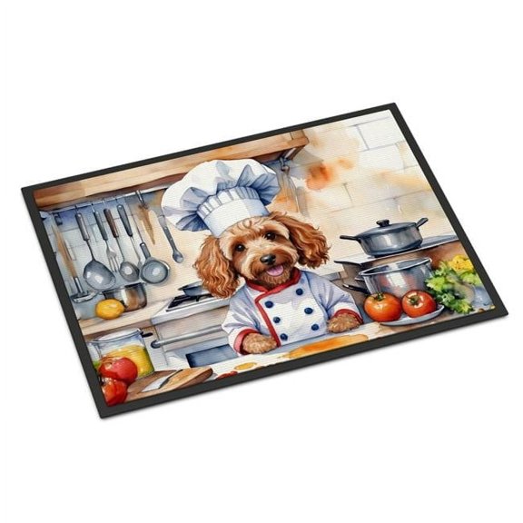 18 x 27 in. Cockapoo The Chef Doormat
