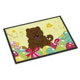 thumbnail image 1 of 18 x 27 in. Easter Eggs Chow Chow Chocolate Indoor or Outdoor Mat, 1 of 1