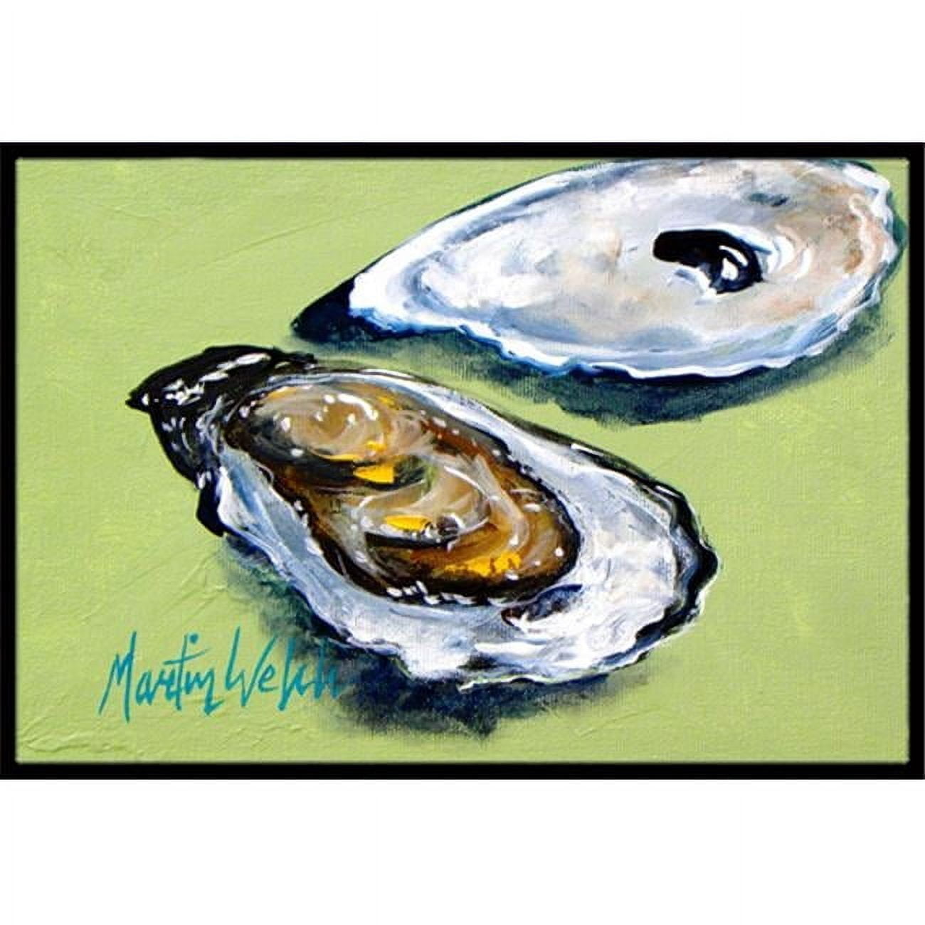 18 x 27 in. Oysters Two Shells Indoor & Outdoor Doormat