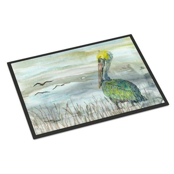 18 x 27 in. Pelican Watercolor Indoor or Outdoor Mat