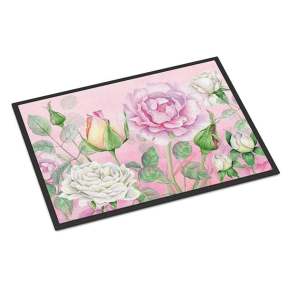 18 x 27 in. Rose Garden Indoor or Outdoor Mat
