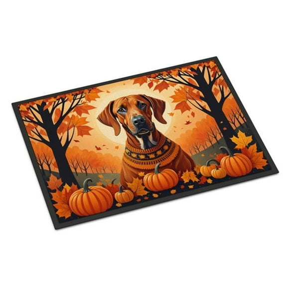18 x 27 in. Unisex Rhodesian Ridgeback Fall Doormat