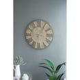 thumbnail image 1 of 18" x 29" Antique White Oval Wall Clock, Traditional Vintage Home Decor Clock, 1 of 13