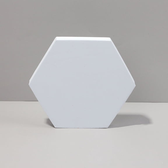 18 x 2cm Hexagon Geometric Cube Solid Color Photography Photo Background Table Shooting Foam Props 18 x 2cm Hexagon