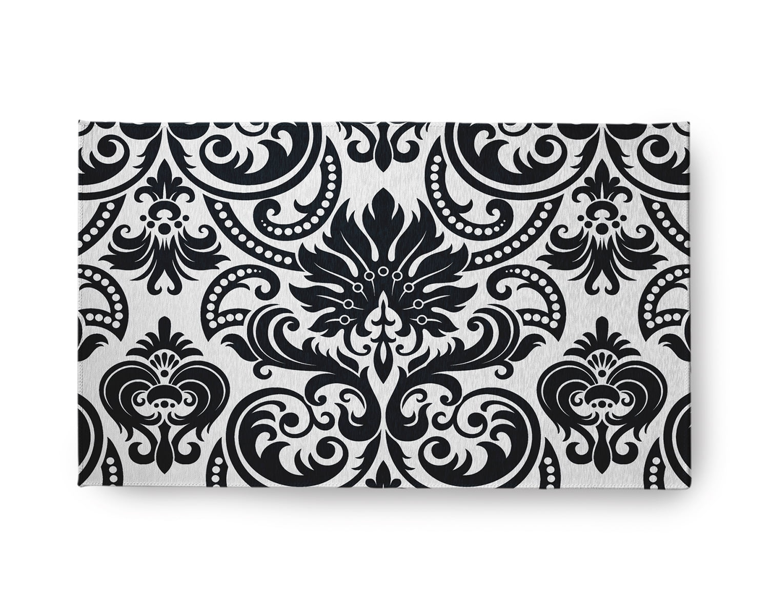 18" x 30" Simply Daisy Alexys French Country Chenille Area Rug, Black