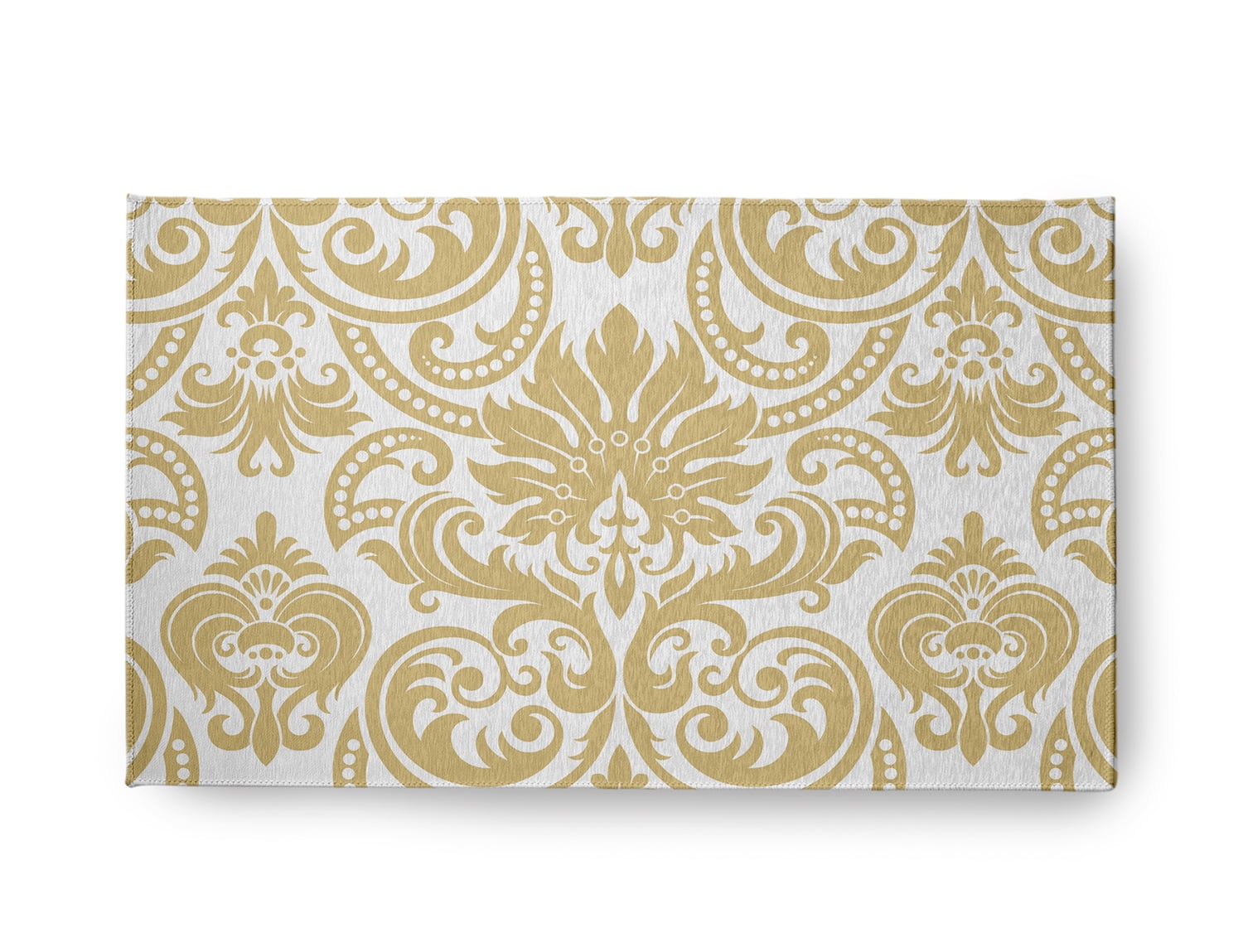 18" x 30" Simply Daisy Alexys French Country Chenille Area Rug, Gold