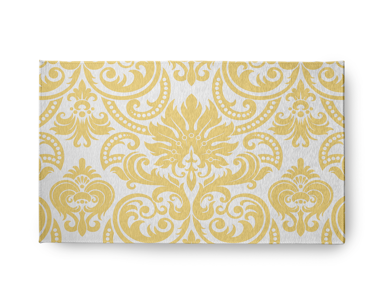 18" x 30" Simply Daisy Alexys French Country Chenille Area Rug, Yellow