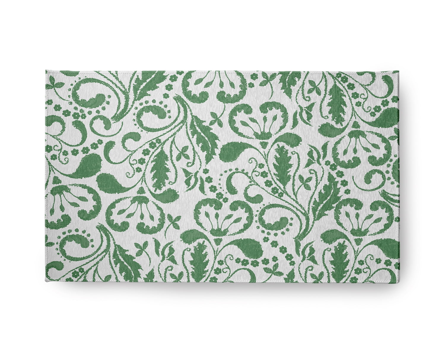 18" x 30" Simply Daisy Aurora French Country Chenille Area Rug, Green