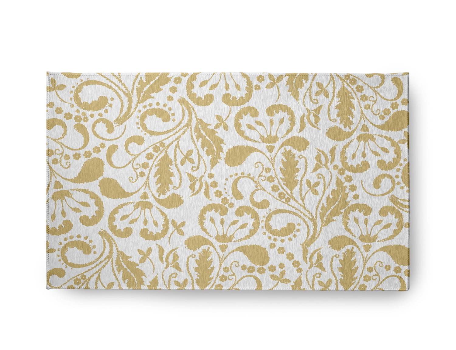 18" x 30" Simply Daisy Aurora French Country Chenille Area Rug, Yellow