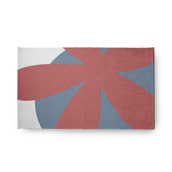 18" x 30" Simply Daisy Bold Flower Modern & Contemporary Chenille Area Rug, Bright Mauve Pink