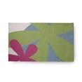 thumbnail image 1 of 18" x 30" Simply Daisy Bold Flowers Modern & Contemporary Chenille Area Rug, Apple Green, 1 of 4