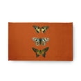 thumbnail image 1 of 18" x 30" Simply Daisy Butterflies Novelty Chenille Area Rug, Perfect Orange, 1 of 4