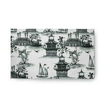 18" x 30" Simply Daisy China Old Oriental Chenille Area Rug, Black