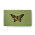 thumbnail image 1 of 18" x 30" Simply Daisy Colorful Swallowtail Butterfly Novelty Chenille Area Rug, Apple Green, 1 of 4